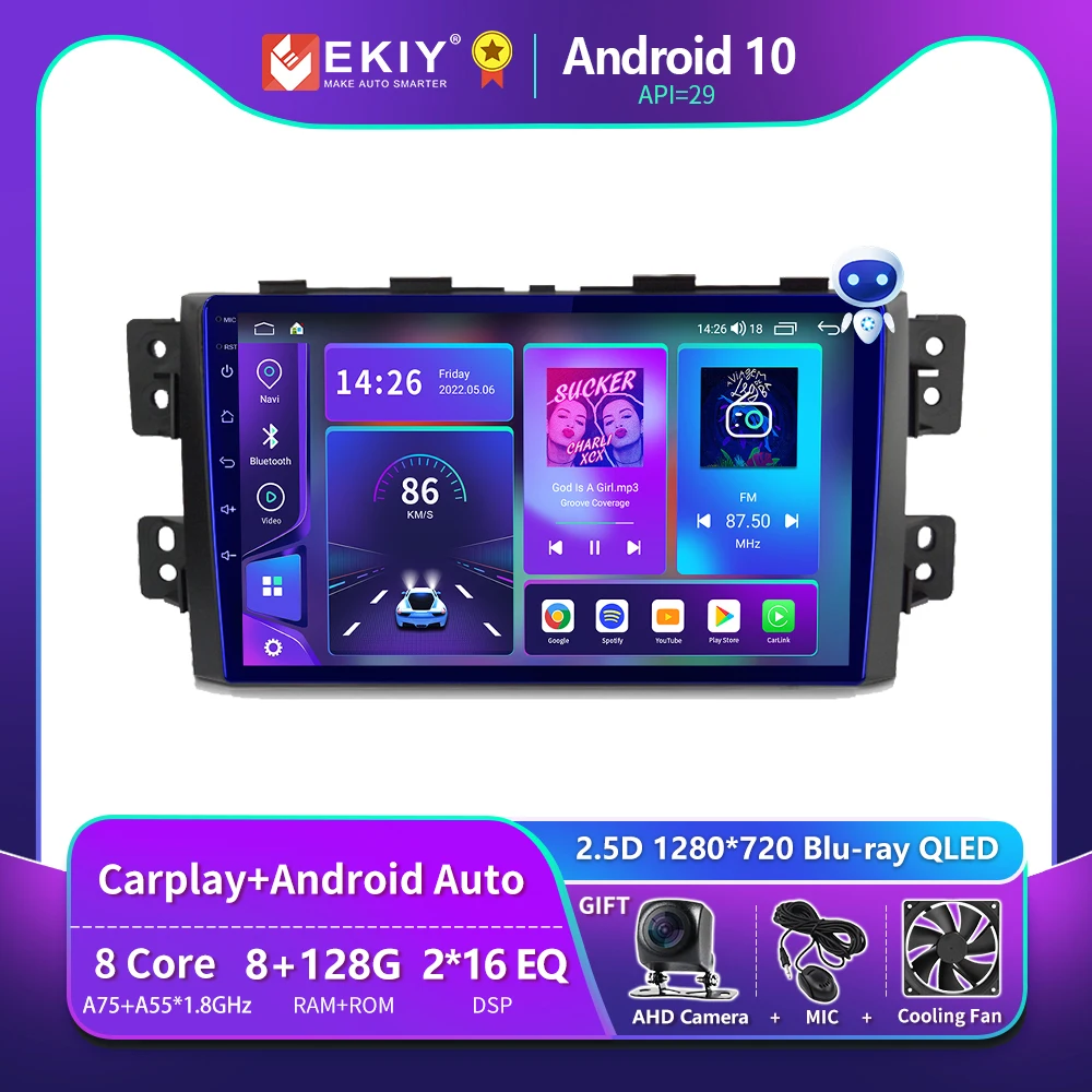 

EKIY T900 Blu-ray QLED For Kia Borrego Mohave 2008 - 2012 Car Radio Multimedia Video Player Navigation GPS Android No 2 Din DVD