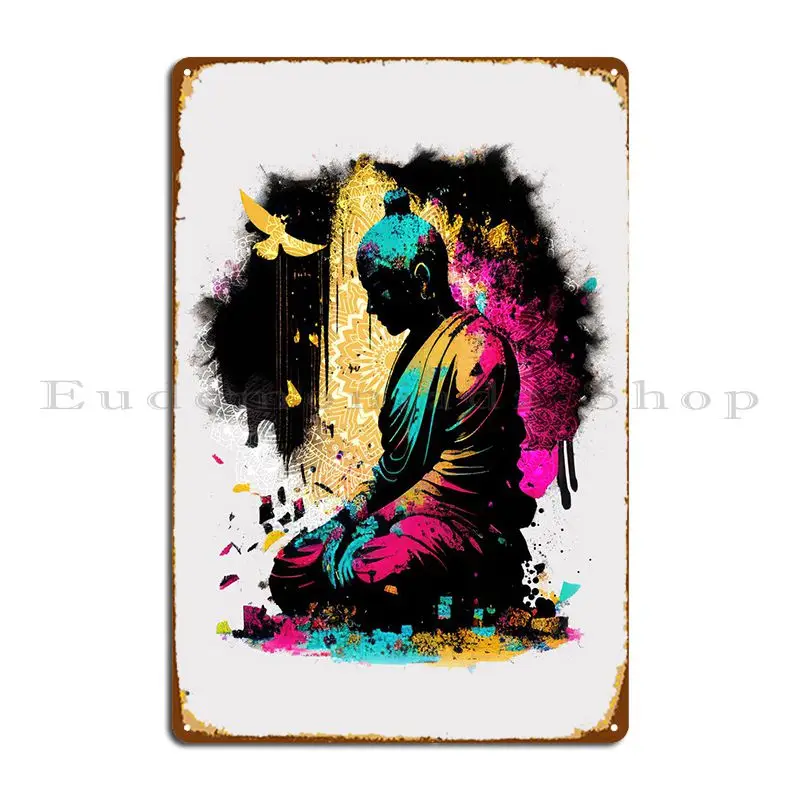 

Urban Buddha Metal Sign Living Room Customize Kitchen Printing Wall Pub Tin Sign Poster