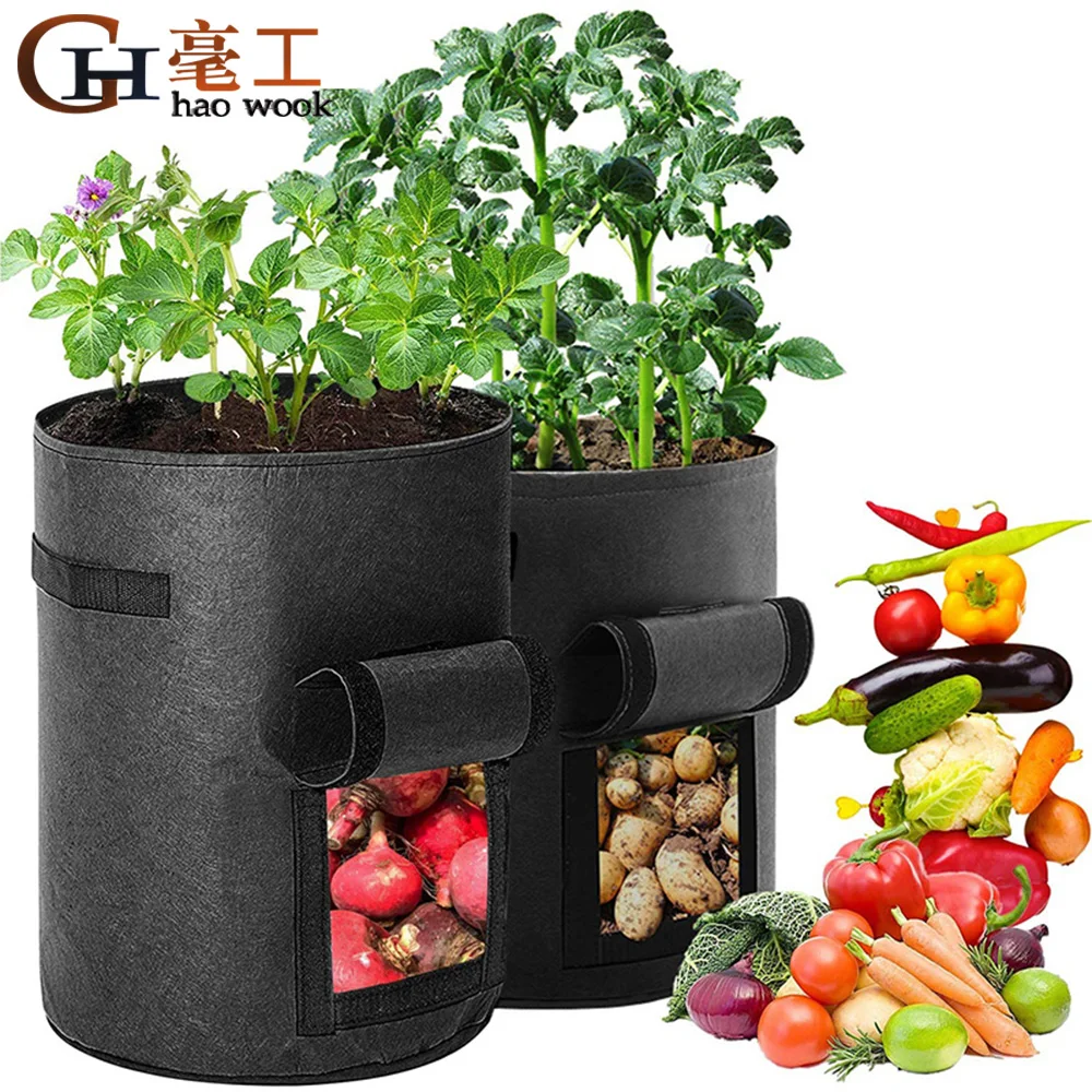 

Plant Growth Bag home garden Potato greenhouse Vegetable Planting Bag Moisturizing jardin Vertical Garden Grow Bag seedling pot