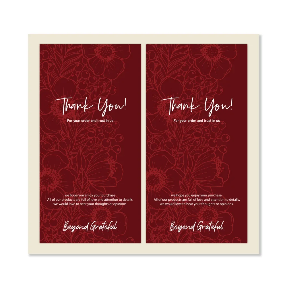 

50 шт. наклеек «Спасибо» SWEETPACKING