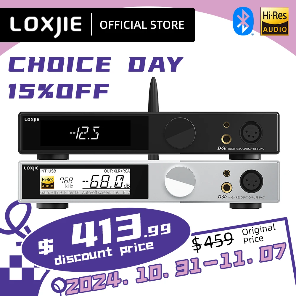 LOXJIE D60 Аудио ЦАП и усилитель головы ES9039MSPRO XU 316 DSD512 Bluetooth 5.1 LDAC AES EBU MQA-CD I2S 4 мм 6 35