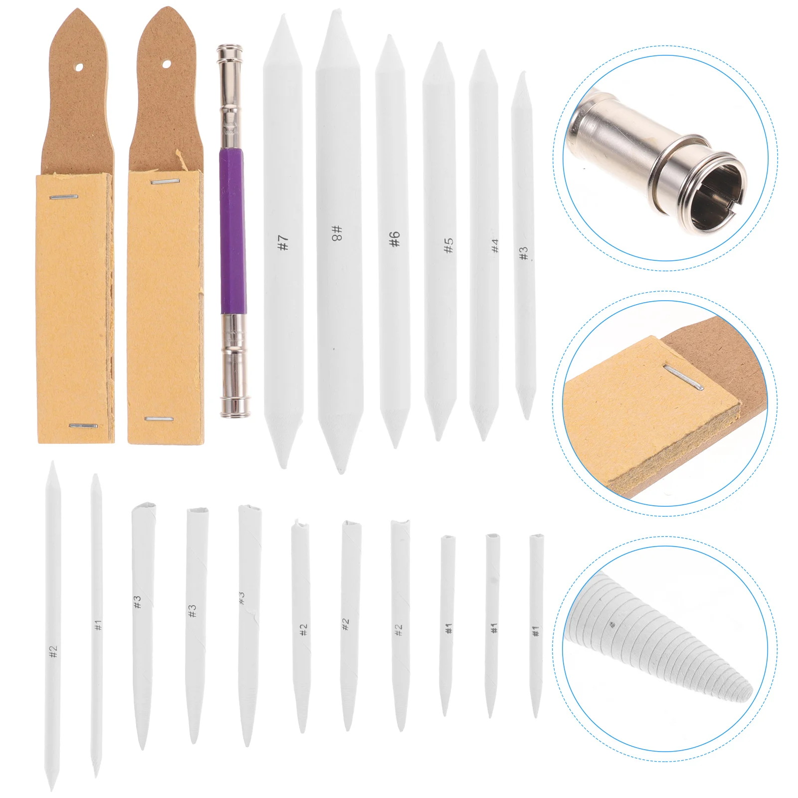 

Drawing Blendingsketch Tools Stumps Shadingsupplies Sticks Sketching Pencilsblender Stump Set Tool Paper Blenders Students Kit
