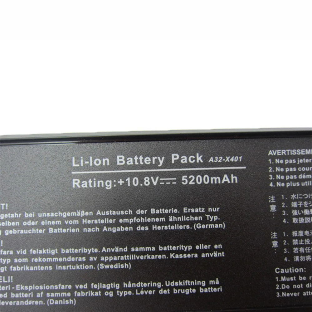 A32-X401 A41-X401 10 8 В 5200 мАч Аккумулятор для ноутбука ASUS F301 F301A F301U F401A F501 F501A S301 S401 S501 X301 X401