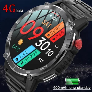 2023 New 4G Memory Smart Watch Men Sports Watches 3ATM Waterproof Bluetooth Call 1.6 inch 400*400 HD Screen SmartWatch Men Clock