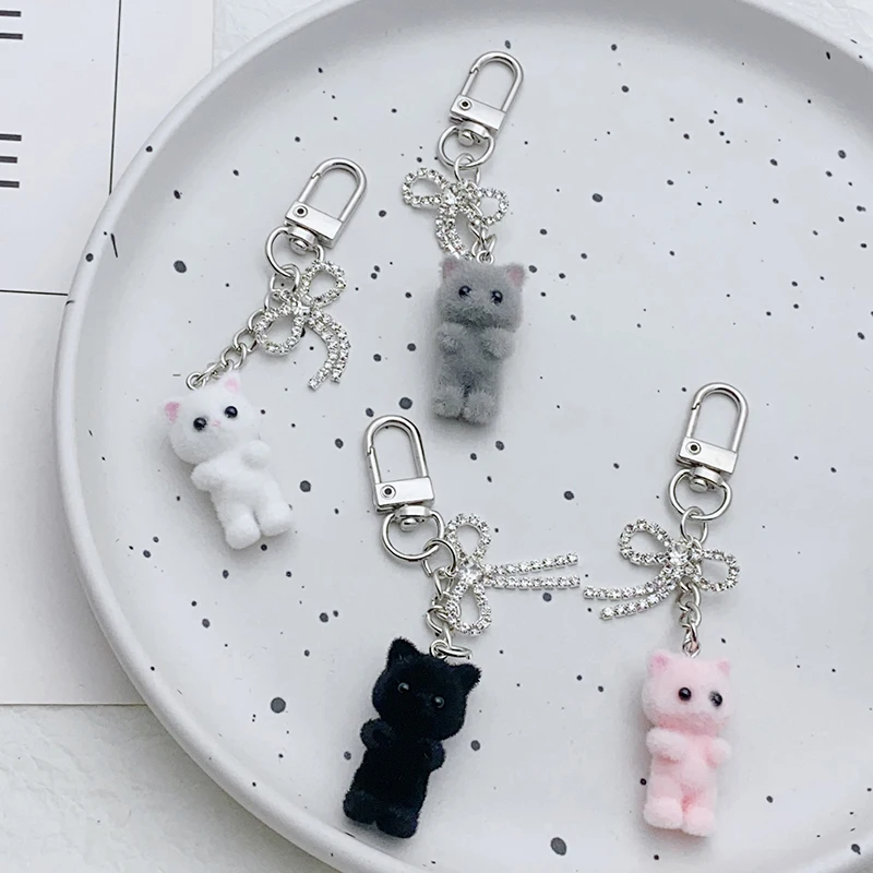 Милый Флокированный котенок искусственная цепь не потерянный шнурок наушники