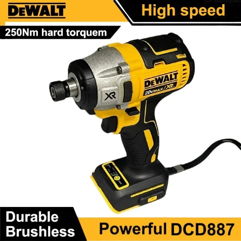 Беспроводная ударная дрель Dewalt DCD887 с литий-ионным аккумулятором 18 в