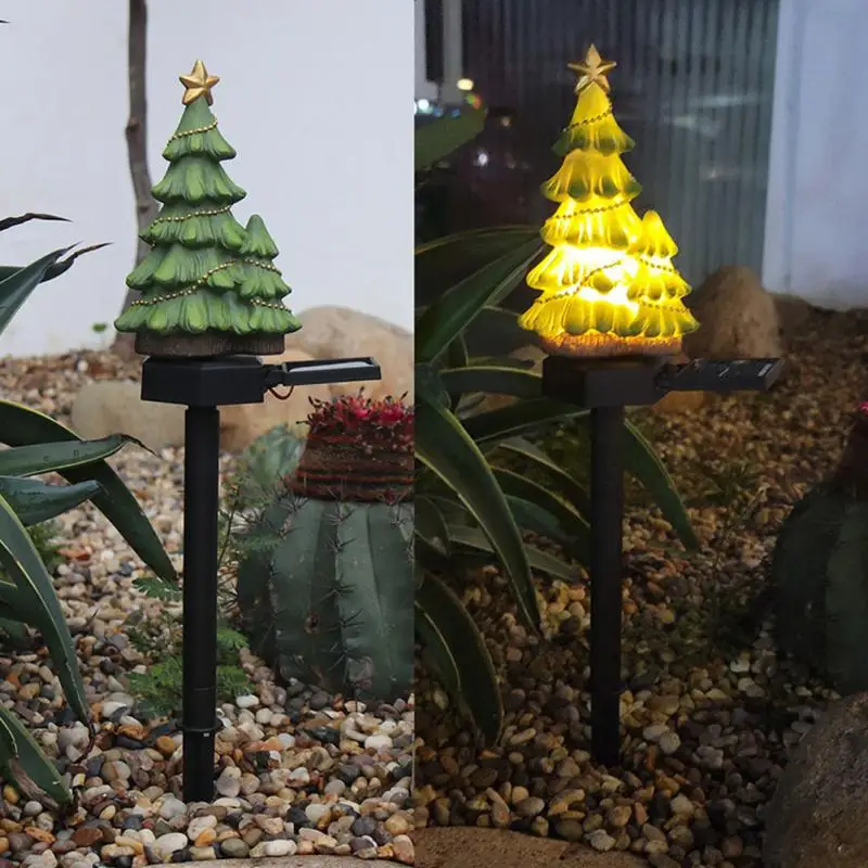 

LED Solar Lamps Outdoor Christmas Tree Lawn Garden Decorative Landscape Lamp Ground Inserted Lawn Lamp
