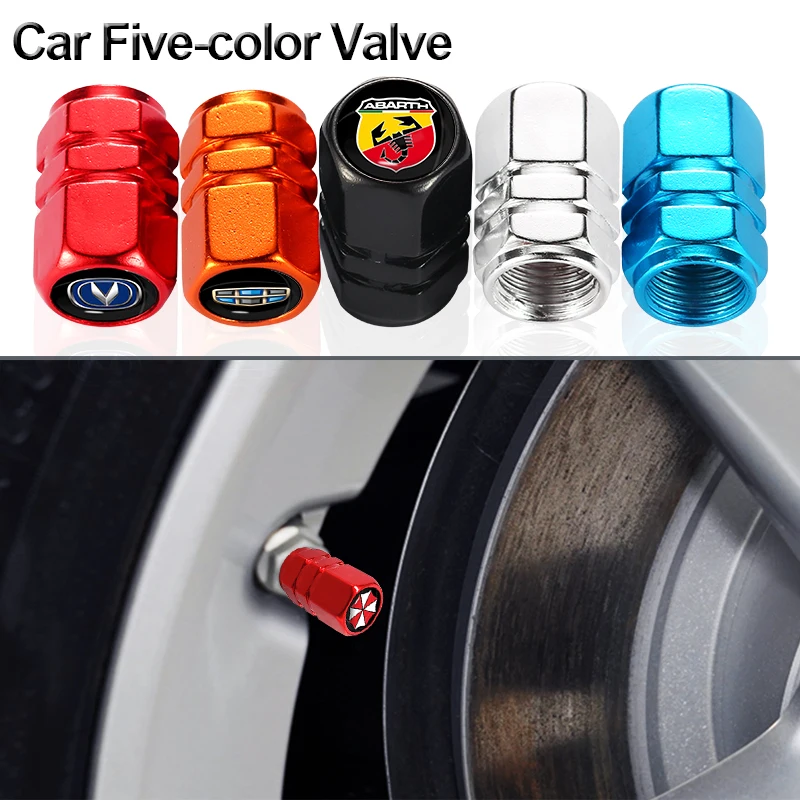

4Pcs Car Styling Metal Wheel Tire Valve Caps Case for Renault Megane 2 Logan Captur Clio Laguna 3 Duster Logan Logo Accessories