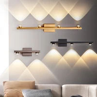 led wall sconce light decor wall lamp living room bedroom indoor wall light for home brushed aluminum wall lighting fixture