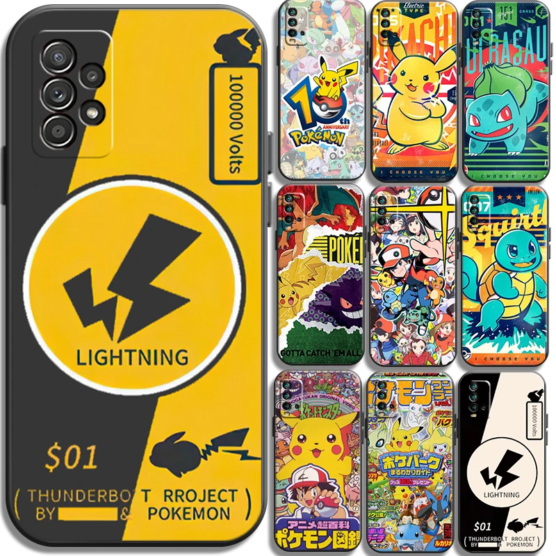 

Pokemon Pikachu Bandai Phone Cases For Xiaomi Redmi Note 10 10S 10 Pro POCO F3 GT X3 GT M3 Pro X3 NFC Carcasa Soft TPU