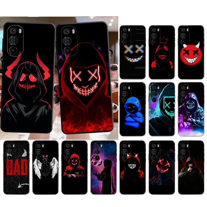 

Devil Bad Boy Mask Guy Phone Case for Moto E22i E22 E32 E40 E20 Edge X30 20 Lite 20Pro 30 Neo Ultra Fusion E7Power E7 E6 Plus