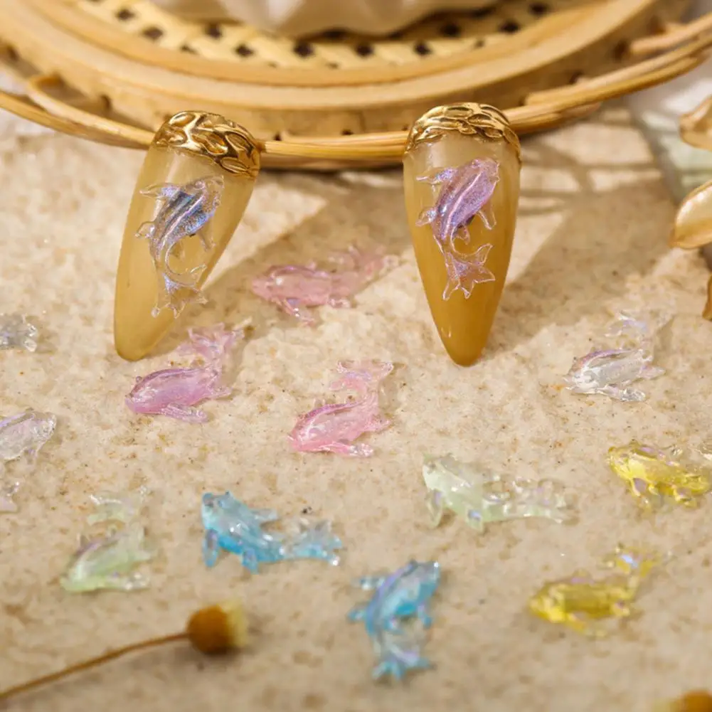 

1 Box Good Lightweight Wide Application 3D Goldfish-Shaped All-Match Nail Decor Birthday Gift Nail Jewelry Nail Ornament
