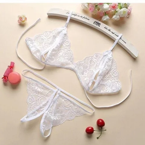 Women's Underwear Ladies Sexy Lingerie Lace Hollow Out Underwear Sleepwear G-string Lingerie Erotic Sets
