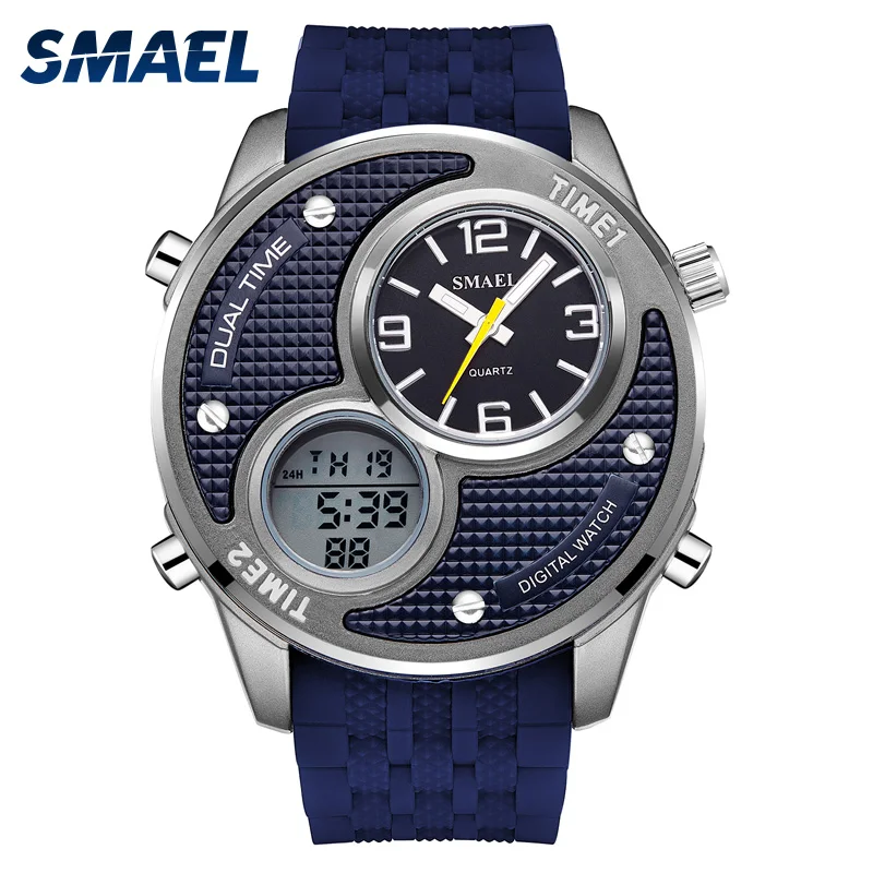 

Men Watch Waterproof SMAEL Alloy Watches Digital Clock Men Military relogio masculino 1199 Quartz Wristwatches Stainless Steel