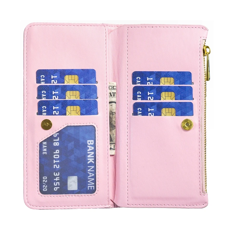 Wallet Small Fragrance Flip Zipper Leather Case For Samsung Galaxy Z Fold5 Z Fold4 Z Fold3 5G Magnetic Flip Cover Z Fold 5 4 3
