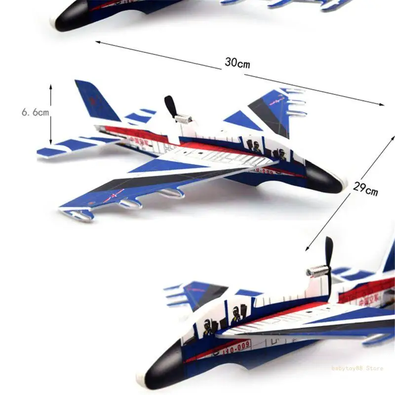 

Y4UD Realistic Plane Model Jet Easy Assembly STEM Toy craft Kids Party Favorite