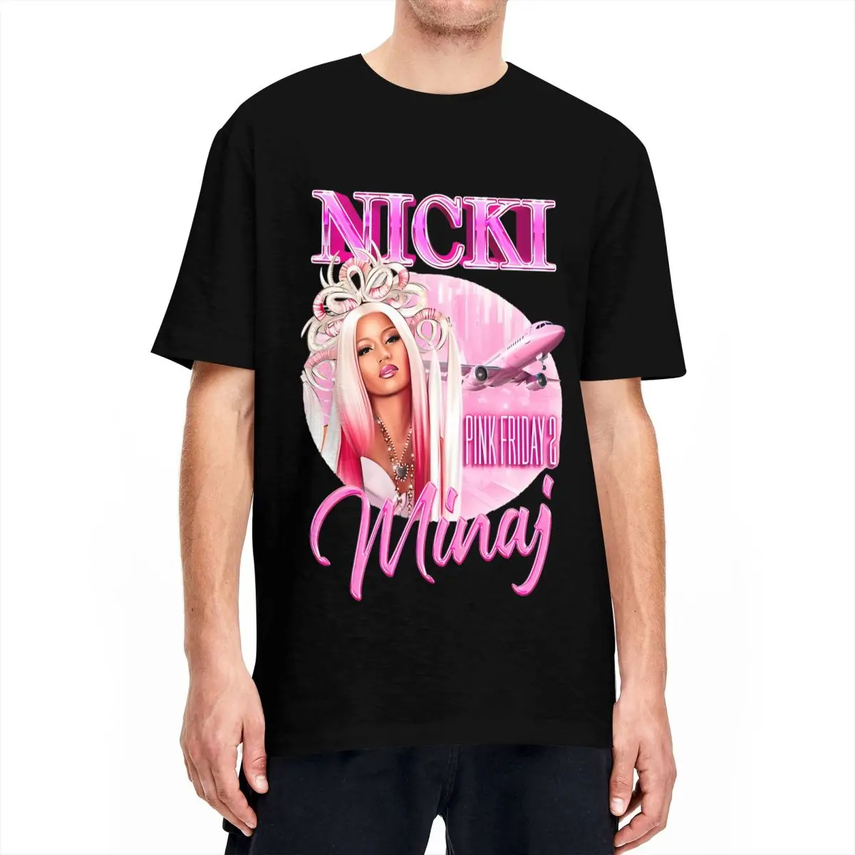 Винтажная Футболка Nicki Minaj футболки из чистого хлопка Queen of Rap необычная футболка