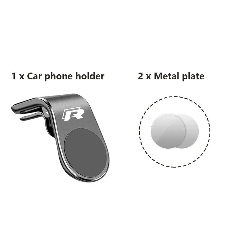 

Металлический магнитный автомобильный держатель для мобильного телефона для Volkswagen VW Rline GTI Polo Golf Touareg Passat Tiguan Jetta Scirocco, аксессуары