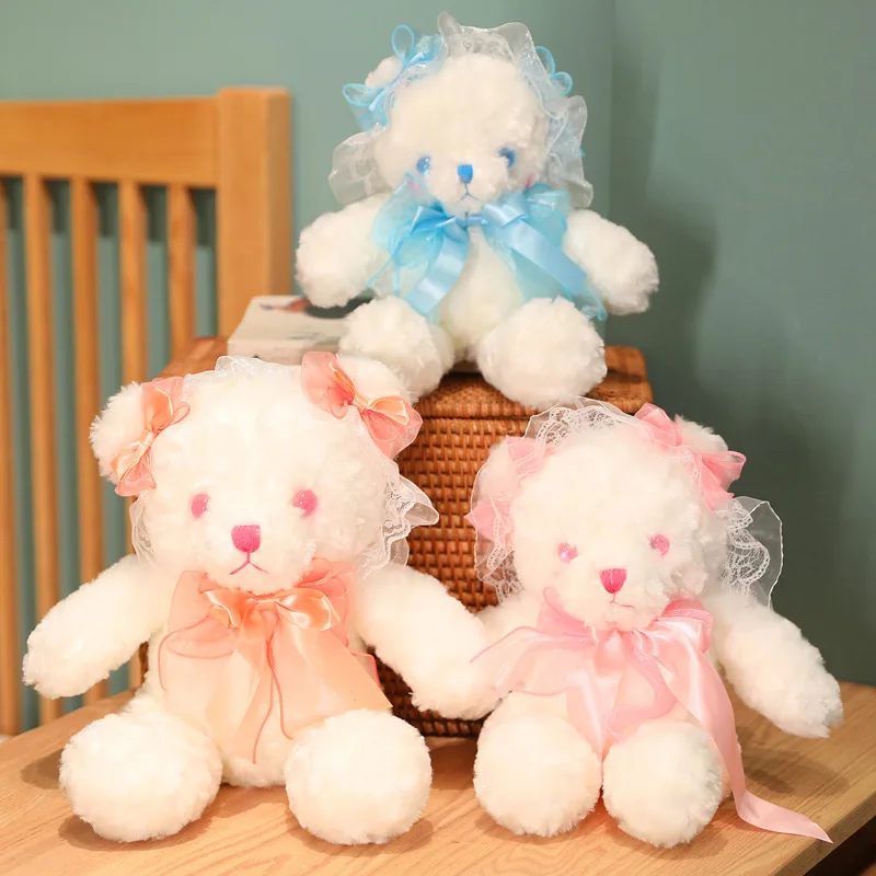 

Original hand-madeBear Kawaii Pink Lolita Cute Bow Harajuku Blue Messenger Bag Plush Cute Soft Girl Bag Plush Toys Soft Toy