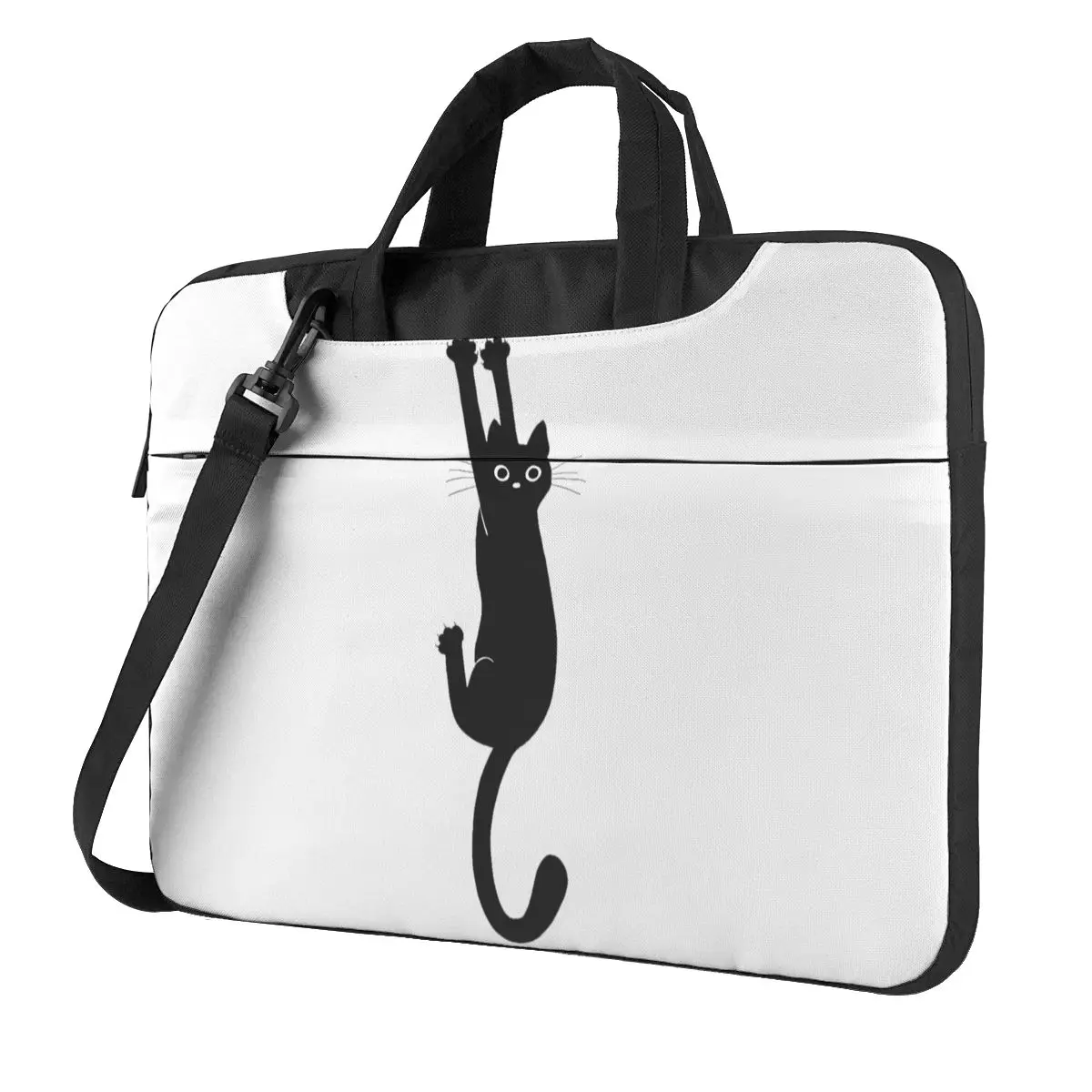 Черная сумка для ноутбука с котом защитный винтажный Чехол компьютера