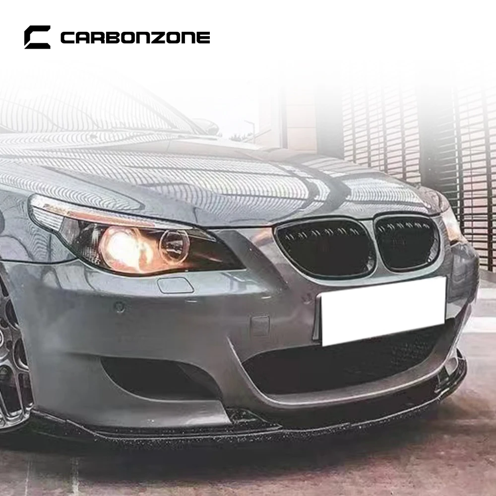 Разветвитель губ для переднего бампера из натурального углеродного волокна bmw m5