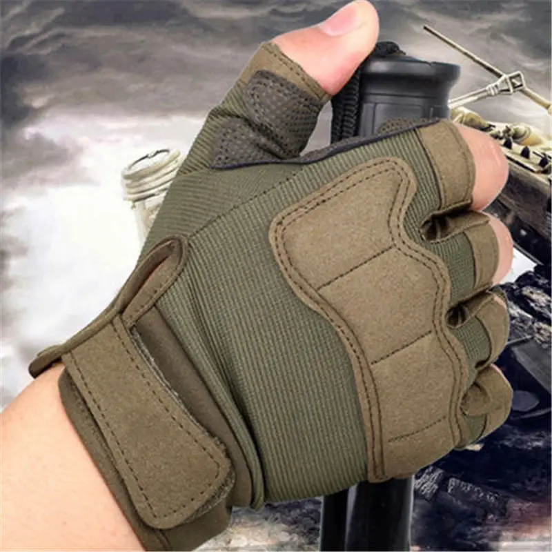

Disney Paratrooper Tactical Outdoor Half Finger Gloves Fitness Sports Biking Mountain Climbing Equipment Special Forces Gloves