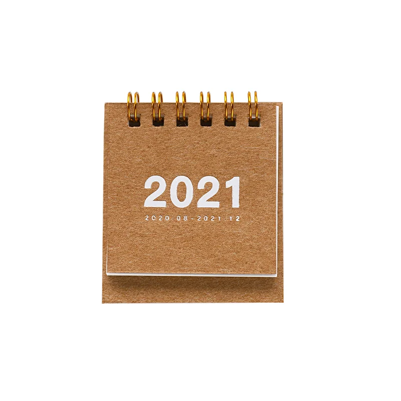 Mini Desk Calendar 2020 2021 Creative Desktop Ornaments Portable Work Note Calendar New Year Plan Schedule Back To School images - 6