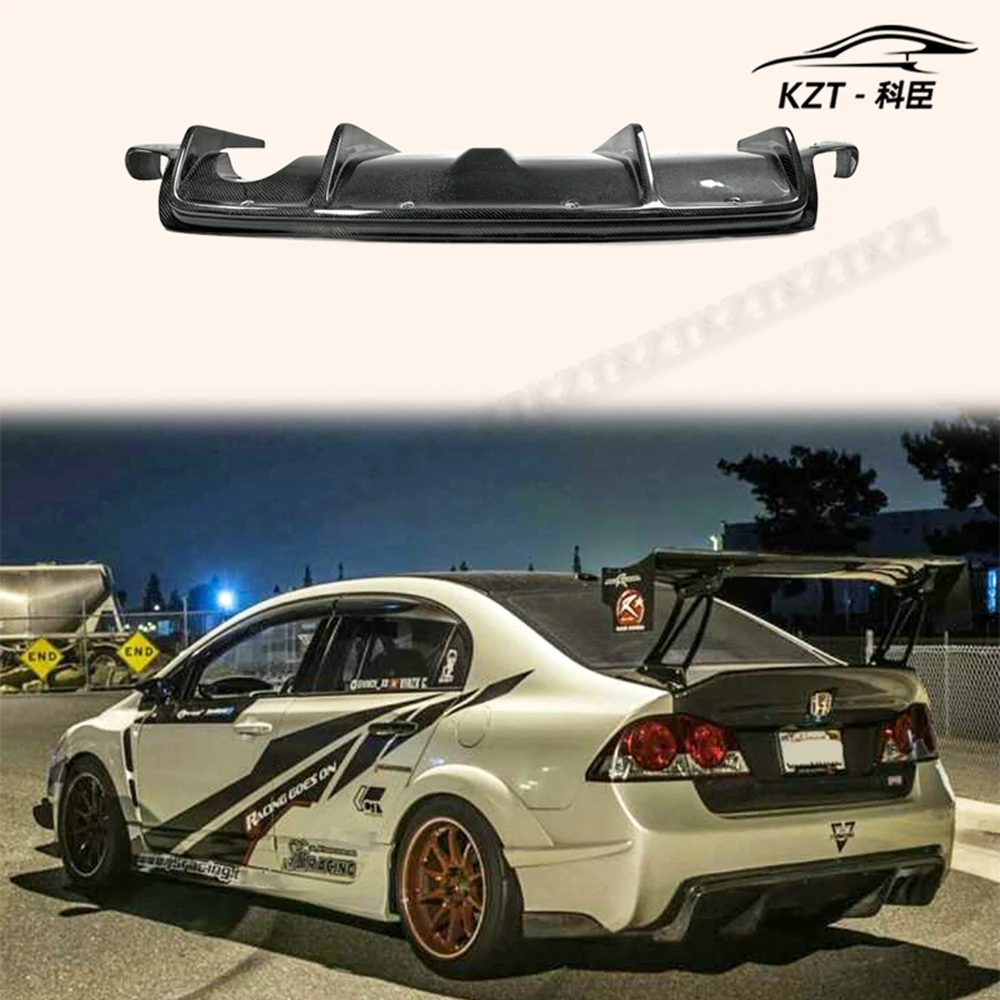 Задний диффузор (175X25X85 4 5 кг) из углеродного волокна для Honda Civic Fd2 feel