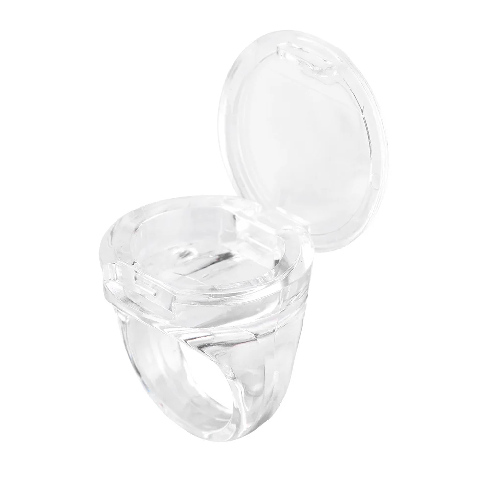 

10pcs Tattoo Ink Ring Eyelash Extend Pigment Ink Holder Container Cup Cap with Lid Tattoo Kit