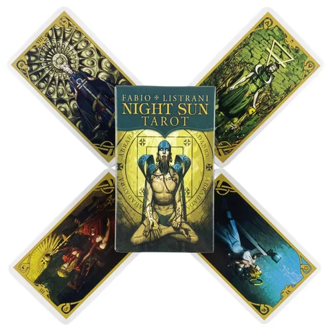 Карты ночного солнца Таро 78 колода с изображением оракла англоязычное видение гадания выпуск борд игры в игры
