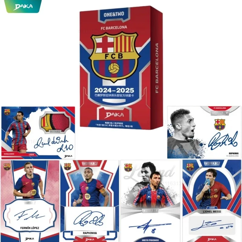 Фото Официальные коллекционные карточки DAKA FC Barcelona сезона 2024-25, серии ONE и TWO, лимитированная серия, подписанная карточка, подарки №1
