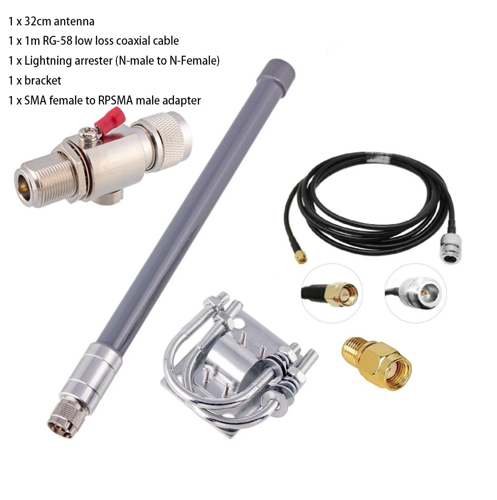 

868 МГц Helium Hotspot 8Dbi комплект антенн HNT Miner Female To RPSMA Male адаптер RG-58 Low Loss коаксиальный кабель LoRa/LPWAN 915 МГц