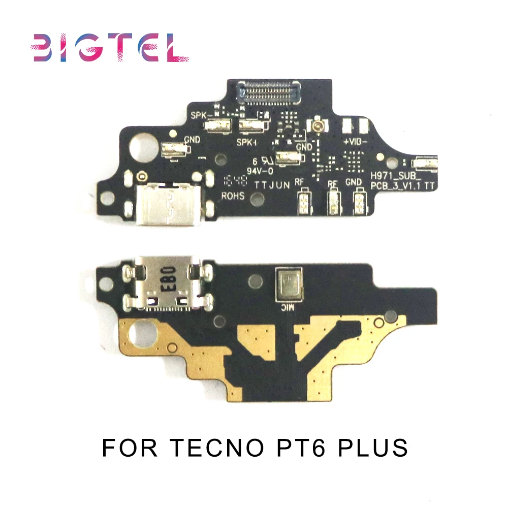 

For For Tecno PT6 Plus A9 PT8 W2 W3 Pro W4 W5 WX3 WX4 Mainboard Main USB Port Charger Connector Charging Flex Cable With