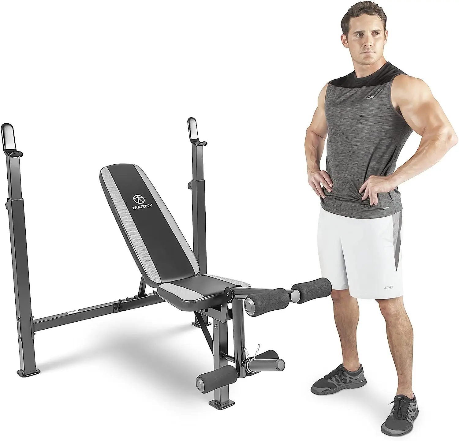 

Weight Bench, Workout Benches For Home With Leg Developer, Alloy-Steel, Black | MWB-4491