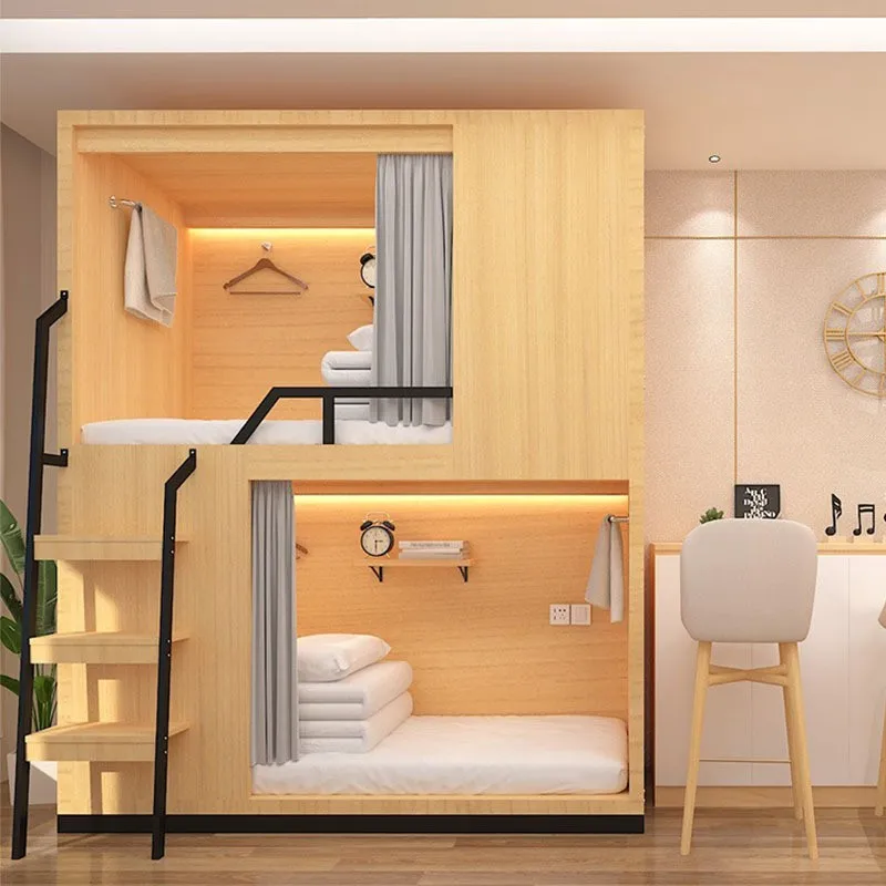 

The product can be customizedSuzhou Space Module Bunk bed Dormitory High Low Bed All Inclusive Bed Apartment High L