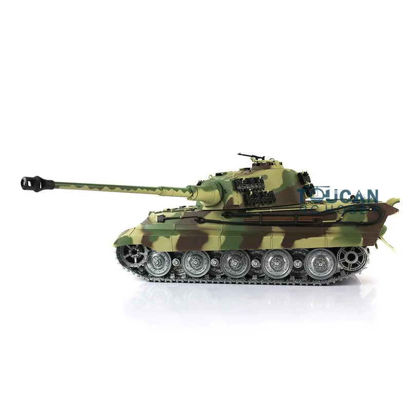 Фото Heng Long масштаб 1/16 7,0 RC Tank King Tiger 3888A Металлические колеса Barrel Recoil RTR Индивидуальная модель Радиоуправление Panzer Toys №5