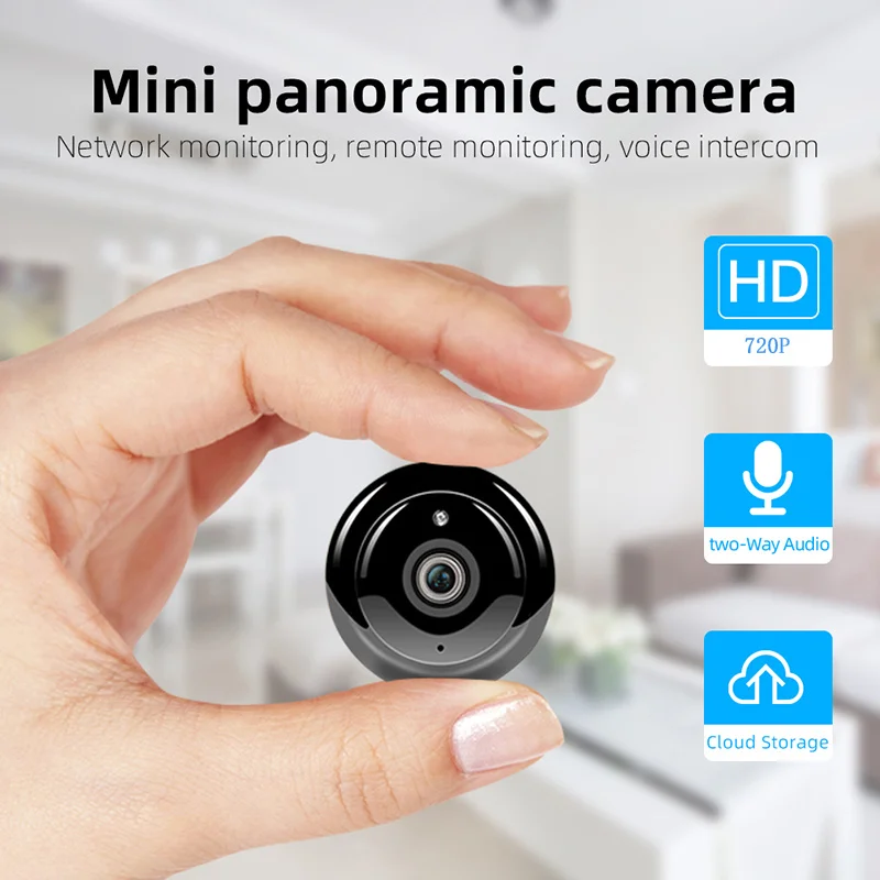 

1 шт. портативная мини-камера HD 720P 2,4G WiFi Беспроводная IP-камера видеонаблюдения с питанием от аккумулятора для умного дома
