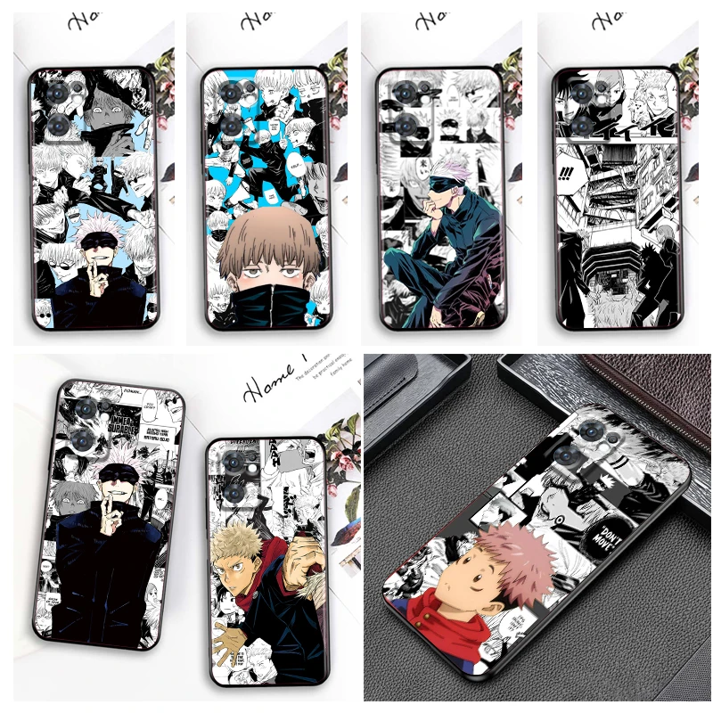 

Anime Jujutsu Kaisen comic Phone Case For OPPO Reno8 7 6 5 4 2 Z Lite Pro Plus SE 4G 5G Black Soft Fundas Silicone Cover Capa