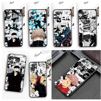 anime jujutsu kaisen comic phone case for oppo reno8 7 6 5 4 2 z lite pro plus se 4g 5g black soft fundas silicone cover capa
