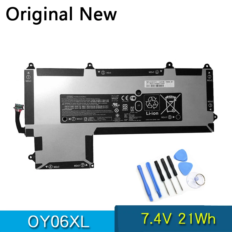 

NEW Original Battery OY06XL HSTNN-DB6A 750335-2B1 For HP Elite x2 1011 G1 Ultrabook 7.4V 21Wh