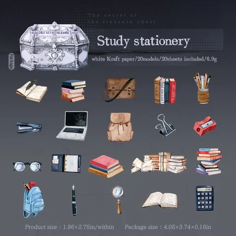 Набор стикеров Jianwu The Secret of The Treasure Series