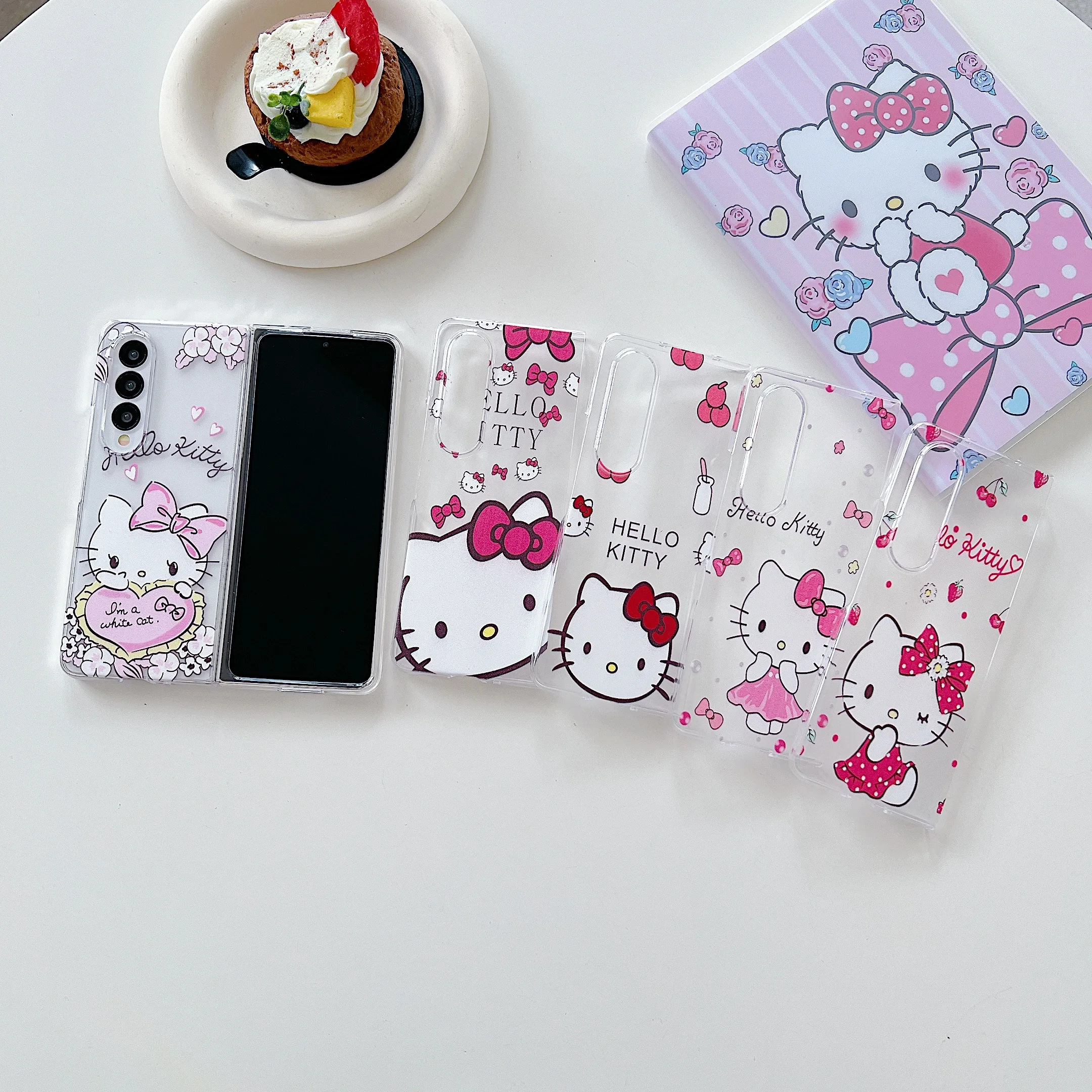 

Sanrio Hello Kitty Phone Case For Samsung Galaxy Z Flip Fold 3 4 5G ZFlip3 ZFold3 ZFlip4 ZFold4 Flip4 Flip3 Fold3 BACK Cover