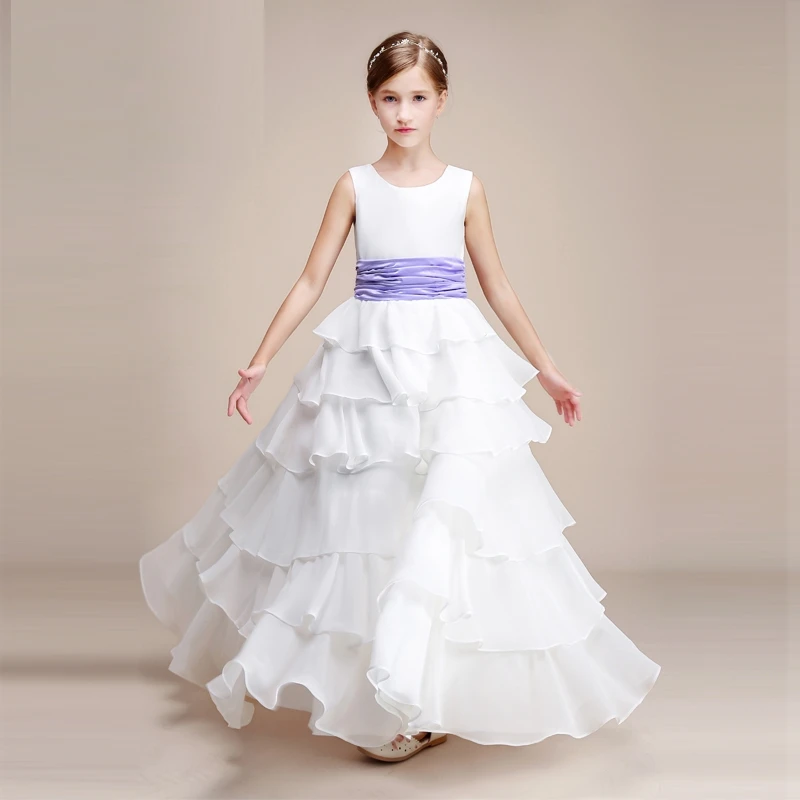 

Children Princess Skirt Female Flower Girl Dresses Wedding Performance Piano Hosting Catwalk 2023 New