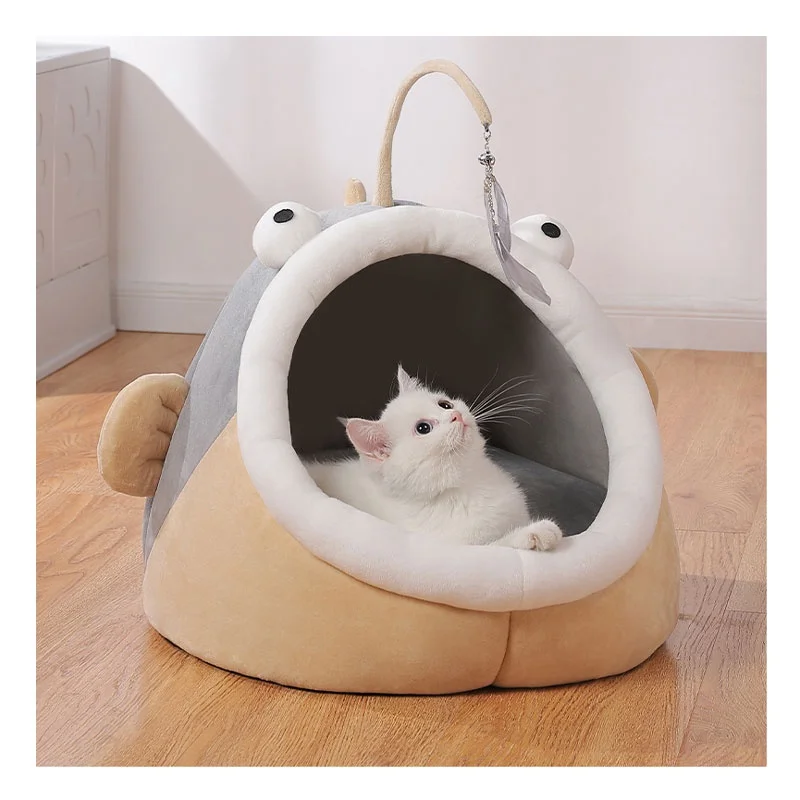

Cat#39 Nest Warm In Winter Cat Semi Closed Four Seasons General House Villa Teddy Dog's Nest Pet Products Dog Beds Puppy Bed