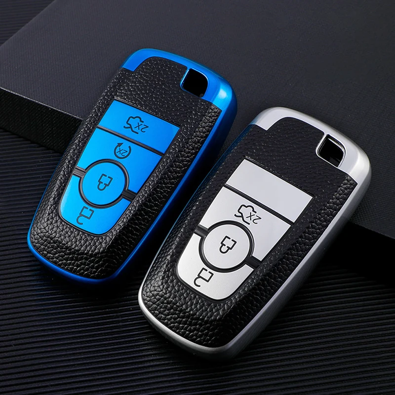 

TPU Car Key Cover Case Fob Shell For Ford Edge Fusion Mustang Explorer F150 F250 F350 Ecosport For Lincoln MKC MKX MKZ Aviator