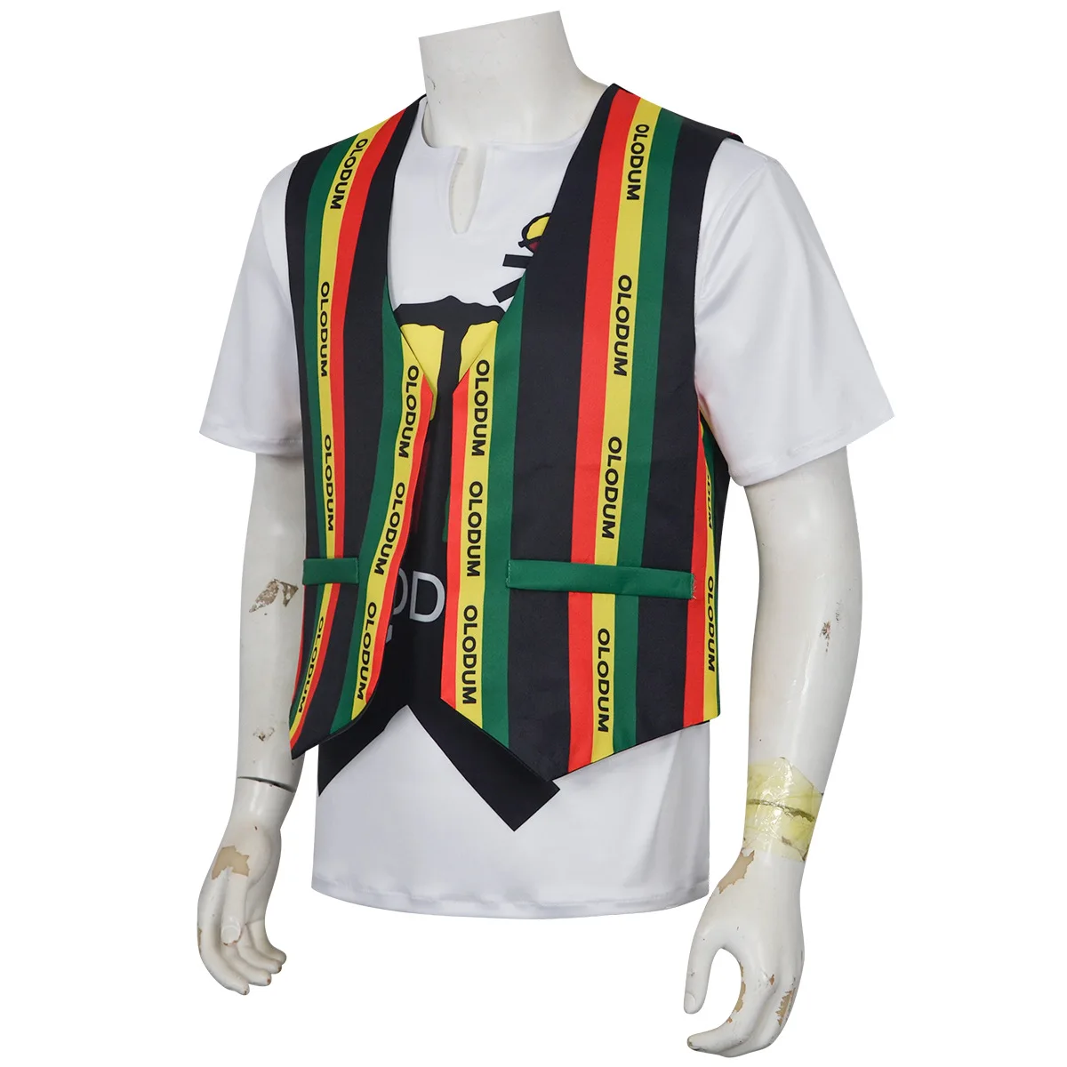 Фото Редкая ретро-футболка MJ Michael Jackson Olodum Brazil MV с антивоенной символикой «Они нас не интересуют» для мира №4