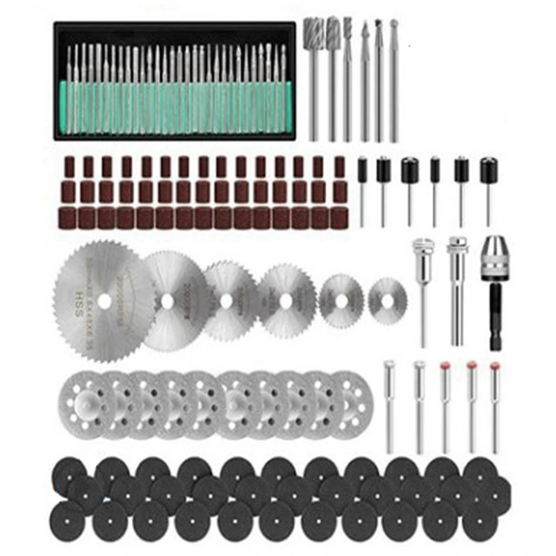 

Rotary Tool Accessories 147 Pcs Mini Saw Blade Diamond Cutting Disc Metal Cut Off Wheel Sand Band Drill Bit