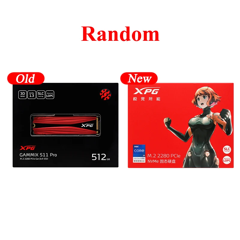 SSD-Накопитель ADATA XPG GAMMIX S11 Pro 1 ТБ Флэш-Накопитель PCIe Gen3x4 M.2 2280 Твердотельный