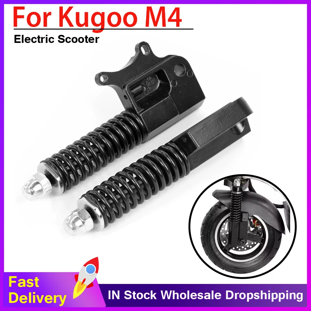 

10 inch Electric Scooter Front Shock Absorber for KUGOO M4 Electric Scooter Hydraulic Spring Damping Disc Brake Accessories