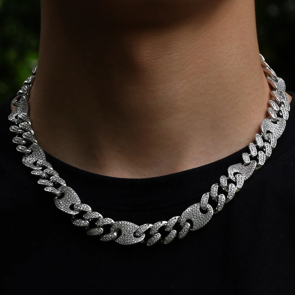 Цепочка из звеньев в стиле хип-хоп для мужчин и женщин